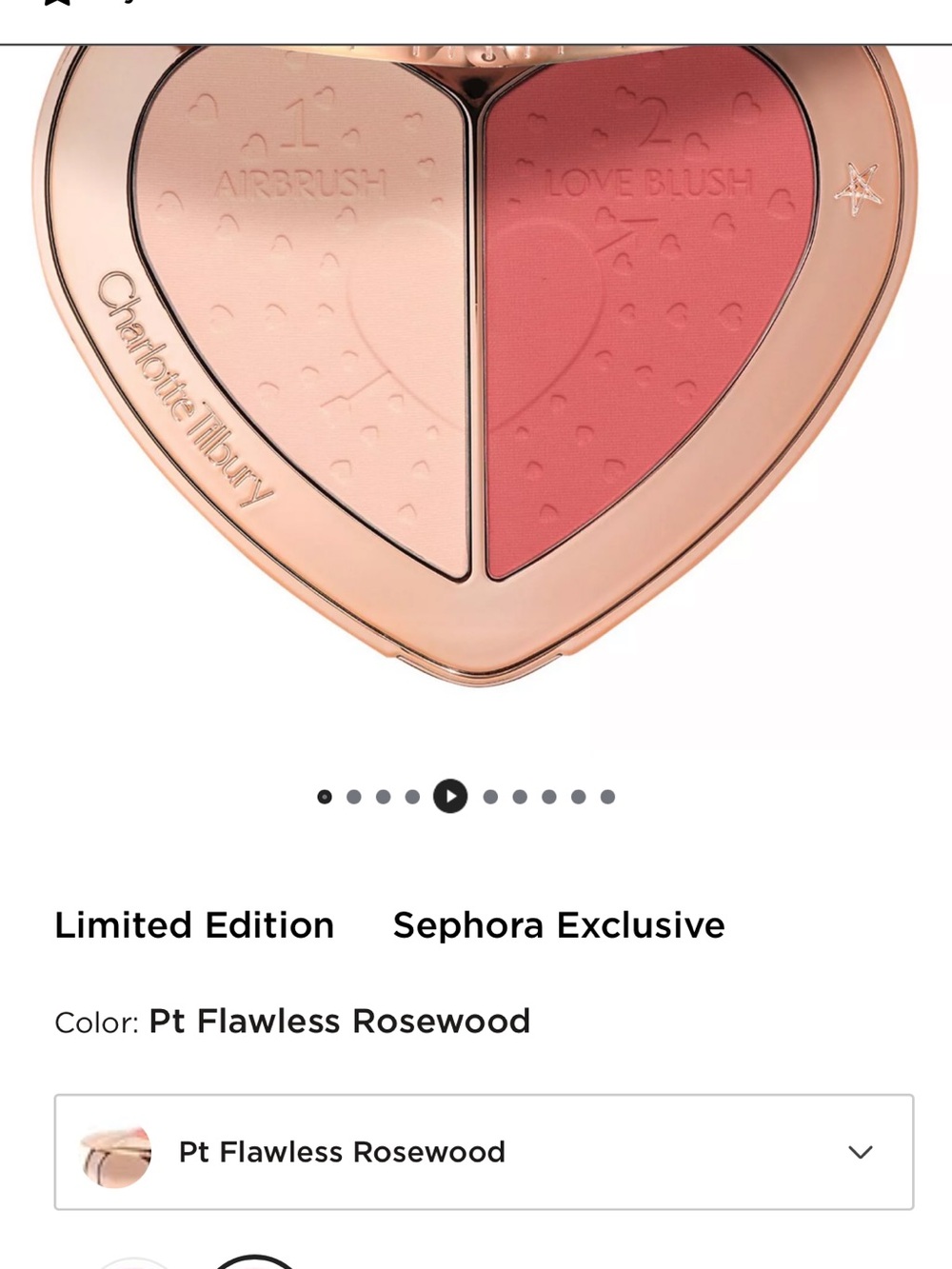 'Charlotte Tilbury Ultimates Face Palette - Pink Blush/powder duo - Picture 4 of 4